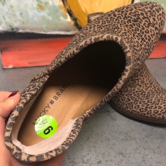 Lucky Brand Baley2 Booties Suede Leopard Size 9.5M - Picture 12 of 16